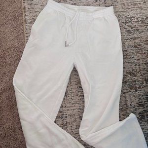 White Medium H&M Sweatpants